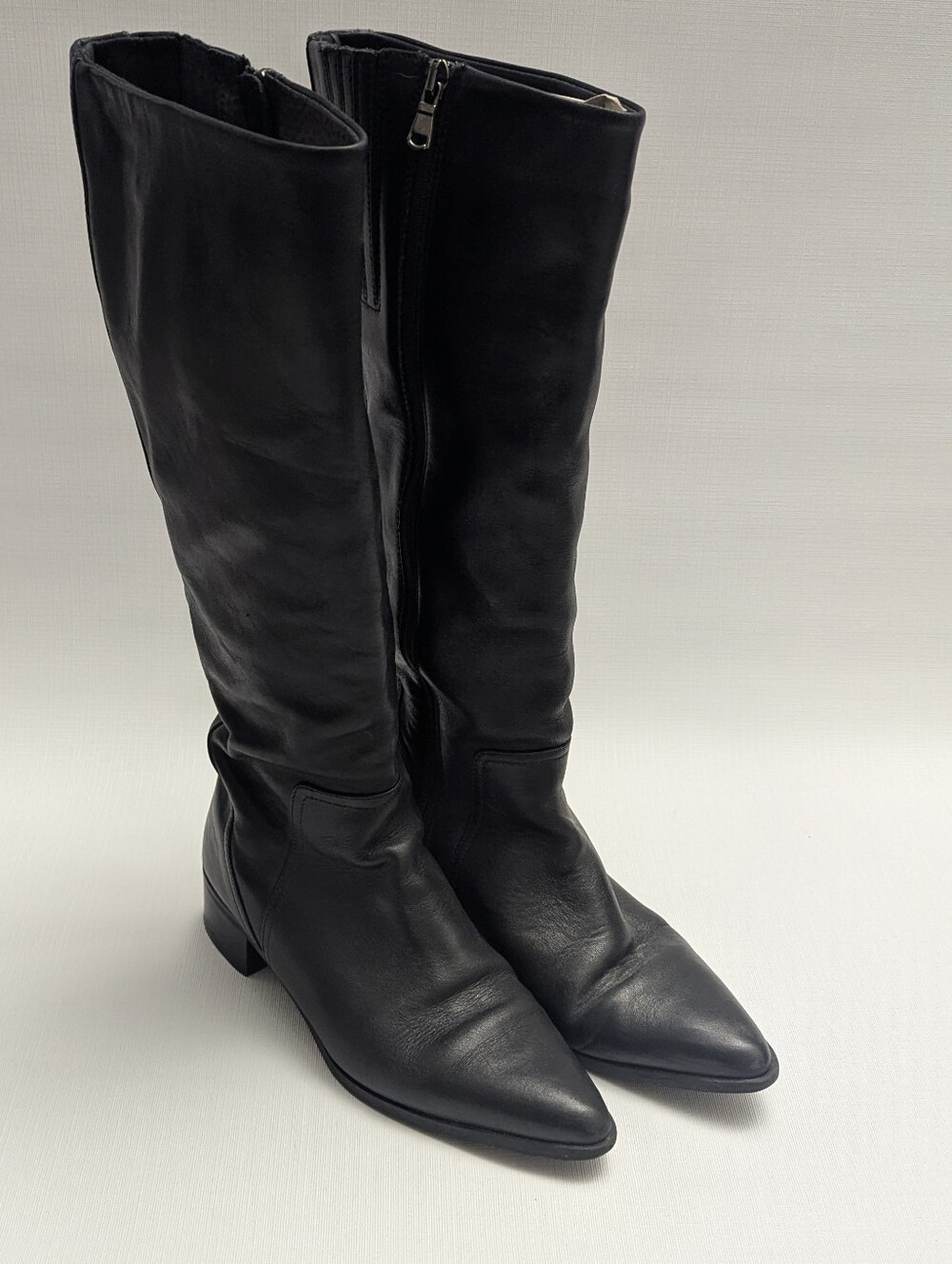 Fabianelli Women's Black Leather Boots 38 7.5